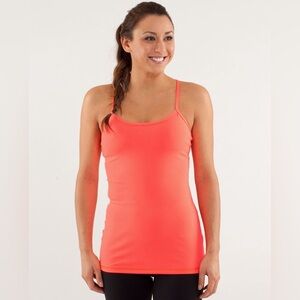 LULULEMON Power Y Tank Coral Pink Tank (US 6)